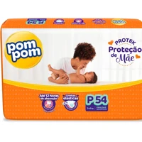 Imagem da promoção Fralda Pom Pom Protek Proteção de Mãe P 54 Unidades