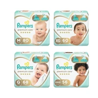 Imagem da promoção Fralda Pampers Premium Care ( M, G, XG e XXG ) [Comprando 4 pacotes]