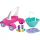 Bebê passeio didatico menina mercotoys Rosa em oferta