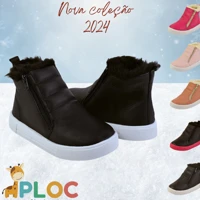 Imagem da promoção Bota infantil menina forrada de pelúcia super macia e confortável