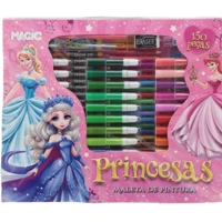 Imagem da promoção Maleta Kit de Pintura Infantil Escolar com 150 Peças Princesa