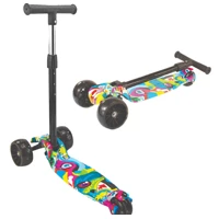 Imagem da promoção Mega Compras Patinete Infantil Dobrável Led 4 Rodas Base Scooter Até 70kg cor azul