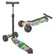 Mega Compras Patinete Infantil Dobrável Led 4 Rodas Base Scooter Até 70kg cor azul em oferta