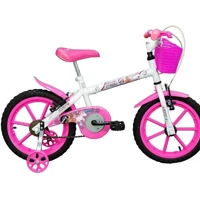 Imagem da promoção Bicicleta Infantil Aro 16 Pinky Branco e Rosa Track Bikes