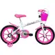 Bicicleta Infantil Aro 16 Pinky Branco e Rosa Track Bikes em oferta