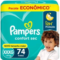 Imagem da promoção Fralda Pampers Confort Sec XXXG 74 unidades