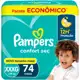 Fralda Pampers Confort Sec XXXG 74 unidades em oferta