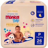 Imagem da promoção Fralda Turma da Mônica Baby Premium Jumbo P 26 Unidades