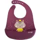 Babador De Silicone Com Bolso Coletor Clingo Clingo Milky Rosa em oferta