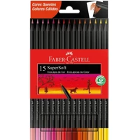 Imagem da promoção Ecolápis de cor Faber-Castell supersoft 15 cores