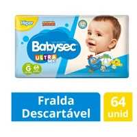 Imagem da promoção Kit Fraldas Babysec Ultrasec Galinha Pintadinha XG 64 unidades