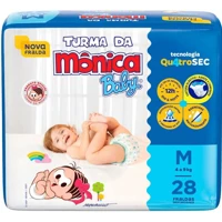 Imagem da promoção Fralda Turma da Mônica Baby Jumbo M 28 Unidades