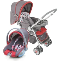 Imagem da promoção Carrinho Travel System Reverse + Bebê Conforto Cosco Vermelho