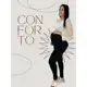 Calça Legging Gestante Maternidade Gravida Cintura Cós Alta Confortável Gestação Preto Fitness em oferta
