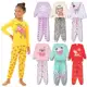 Kit 4 Peças Pijama Infantil Menina Manga Comprida Tamanho 1 ao 10 Atacado em oferta