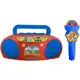 Radio com microfone Boombox karaoke Patrulha Canina em oferta