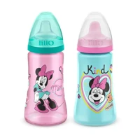 Imagem da promoção Kit 2 Copos Colors Bico De Silicone Disney Minnie Rosa Lillo