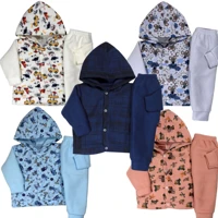 Imagem da promoção Kit 5 Conjunto Infantil Inverno Bebe Soft Roupa Frio Menino