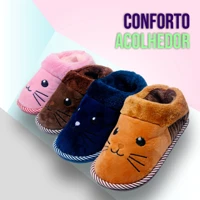 Imagem da promoção Pantufa Chinelo De Casa Infantil Menino Menina Pelúcia Confortável Inverno TX1147