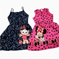 Imagem da promoção Kit 2 Vestidos Infantil menina 100% algodão fio 30 excelente qualidade