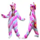 Pijama Macacão Infantil de Menina Unicórnio Kigurumi Estrelado - Pronta Entrega no Brasil em oferta