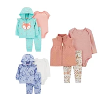 Imagem da promoção Trio inverno carters / Casaco infantil macacão de bebê/conjunto infantil menina/Kit 3 Peças Trio Inv