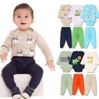 Imagem da promoção Kit 10 Peças de Roupas para Bebê Menino 5 body+5 calças/mijão - Promoção - Kit com 5 body + 5 Mijão