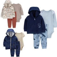 Imagem da promoção Trio inverno carters conjunto térmico bebê casaco infantil menino