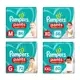 Fralda Pampers Pants Ajuste Total ( M, G, XG e XXG ) [Comprando 2 pacotes] em oferta