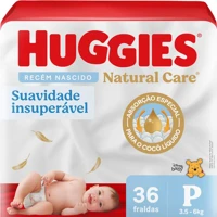 Imagem da promoção Fralda Huggies Natural Care P 36 unidades