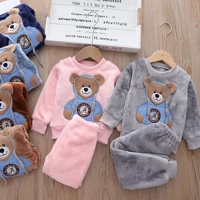 Imagem da promoção 0-6 Anos De Idade Terno De Pelúcia De Pijama Infantil Para Casa