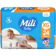 Fralda Mili Ultra XG 24 unidades em oferta