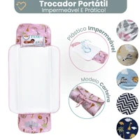 Imagem da promoção Trocador De Fralda Portátil Impermeável Dobrável Lindas Estampas Menino Menina