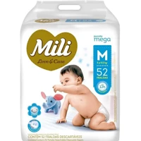 Imagem da promoção Fralda Mili Love&Care M 52 Unidades