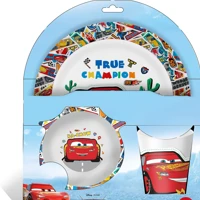 Imagem da promoção Jogo Infantil de Melamine Carros com 3 Peças, Tuut Linha Disney