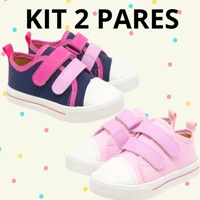 Imagem da promoção Kit 2 Pares Tênis Infantil - Várias opções de cor