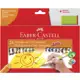 Lápis de Cor, Faber-Castell, Ecolápis Triangular Jumbo + Apontador com Depósito, 12.3024AP, 24 Cores em oferta