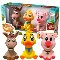 Imagem da promoção Brinquedo Fazendinha Animais da Fazenda 3 Unidades Vinil Macio