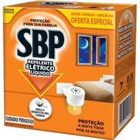 Imagem da promoção SBP Repelente Elétrico Líquido 45 Noites Novo Aparelho + Refil