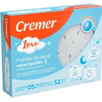 Imagem da promoção Cremer Fralda Luxo Estampa Masculina - Com 5 Unidades