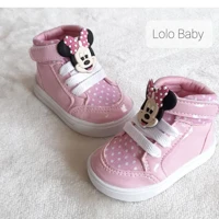 Imagem da promoção Tênis estilo botinha minie rosa em promoção