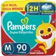 Fralda Pampers Supersec M 90 unidades em oferta