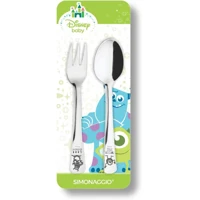 Imagem da promoção Jogo De Talheres Infantil Disney Baby Monstros Inox Pacote De 2 Simonaggio