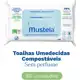 Toalha Umedecida Mustela BIO 60 Unidades em oferta