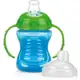 Copo com Alça e Bico de Silicone Azul Nuby em oferta