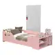 Mini Cama Infantil Com Sapateira, Grade Lateral E Colchão em oferta