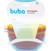 Imagem da promoção Kit 3 Potes Com Tampa Buba