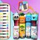 Estojo com 12 CORES de Canetinhas à base de Água para Pintar - Papelaria Fofa - Estojos Verticais Fo em oferta