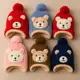 Gorro Forrado com Estampa de Urso em oferta