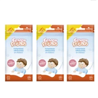 Imagem da promoção Kit 3 Adesivo Compressas Febre e Vacinas Dores Crianças Bebês Fever Friends 2 em 1 Babydeas Amoveri